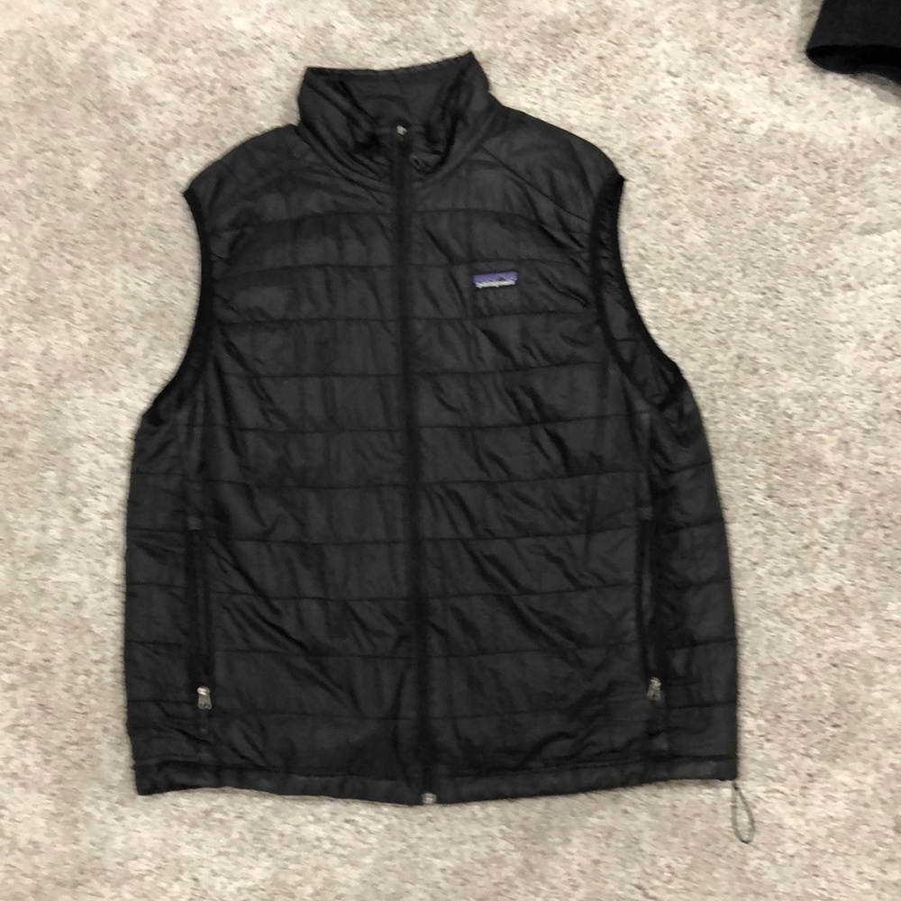 Mens Black Patagonia Micro-Puff Vest